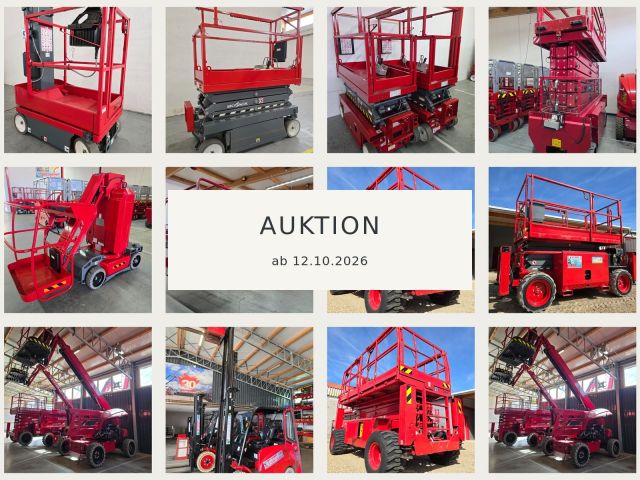 Group auction of aerial work platformslifting platforms from warehouse clearance